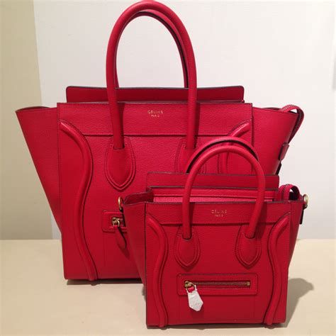 celine 2016 nano red